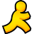 AOL Instant Messenger Icon 48x48 png